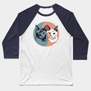 Pretty fluffy cats Baseball T-Shirt